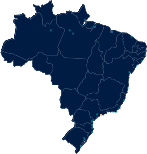 Shipyards strategically located on the left bank of the Port of Santos (SP)